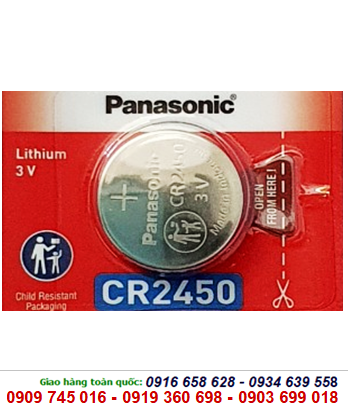 Pin 3v lithium Panasonic CR2450 chính hãng Made in Indonesia